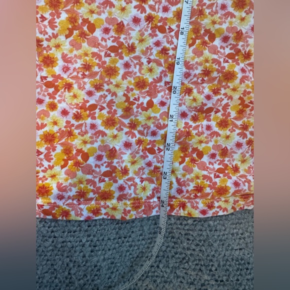 Old Navy Floral Everywear Tee XXL Tall Cotton Boxy Cottagecore Coastal Grandma - Picture 12 of 13